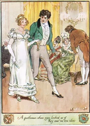 Un gentleman dont les yeux semblaient ne voir personne d